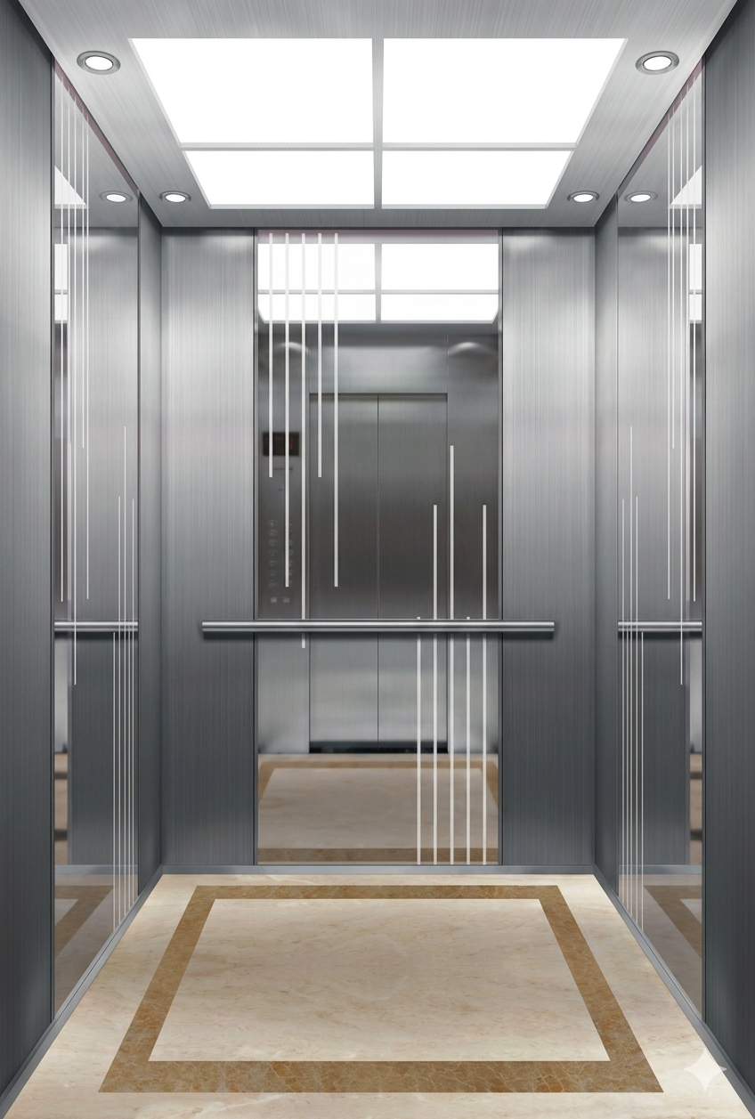 Acrylic Transparent Stainless Steel Cabin