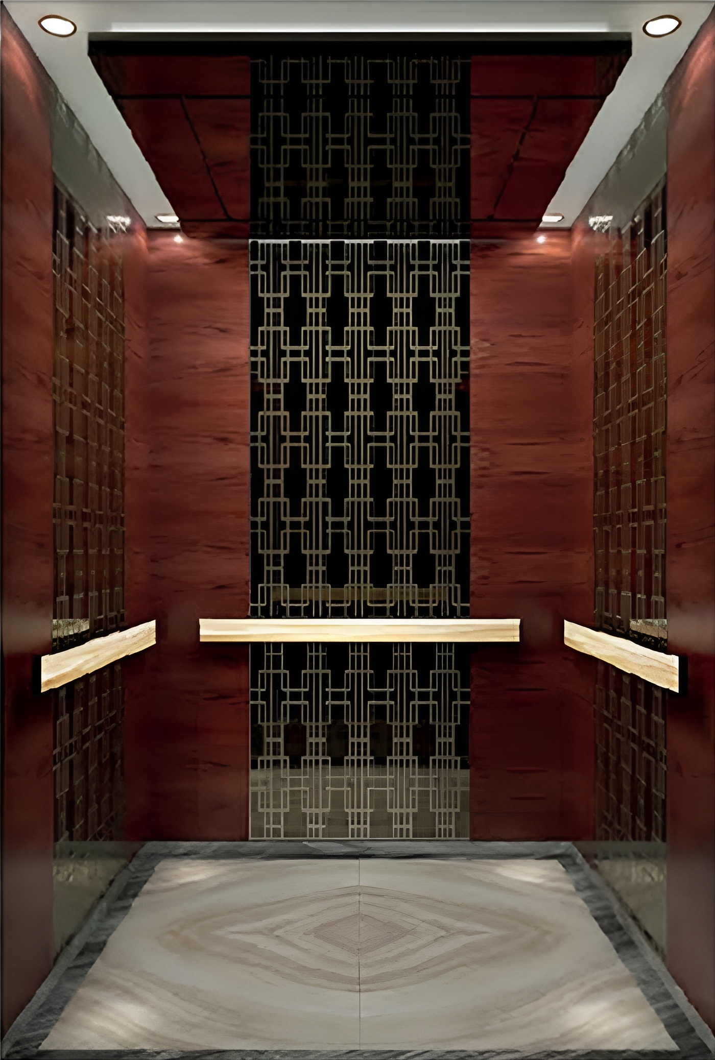 Wood finish Steel plate
